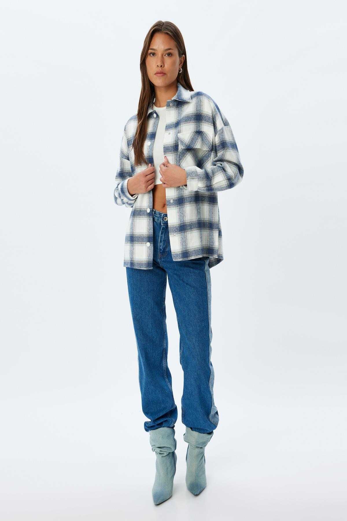 کت پیراهن تک جیب آستین بلند مفصل