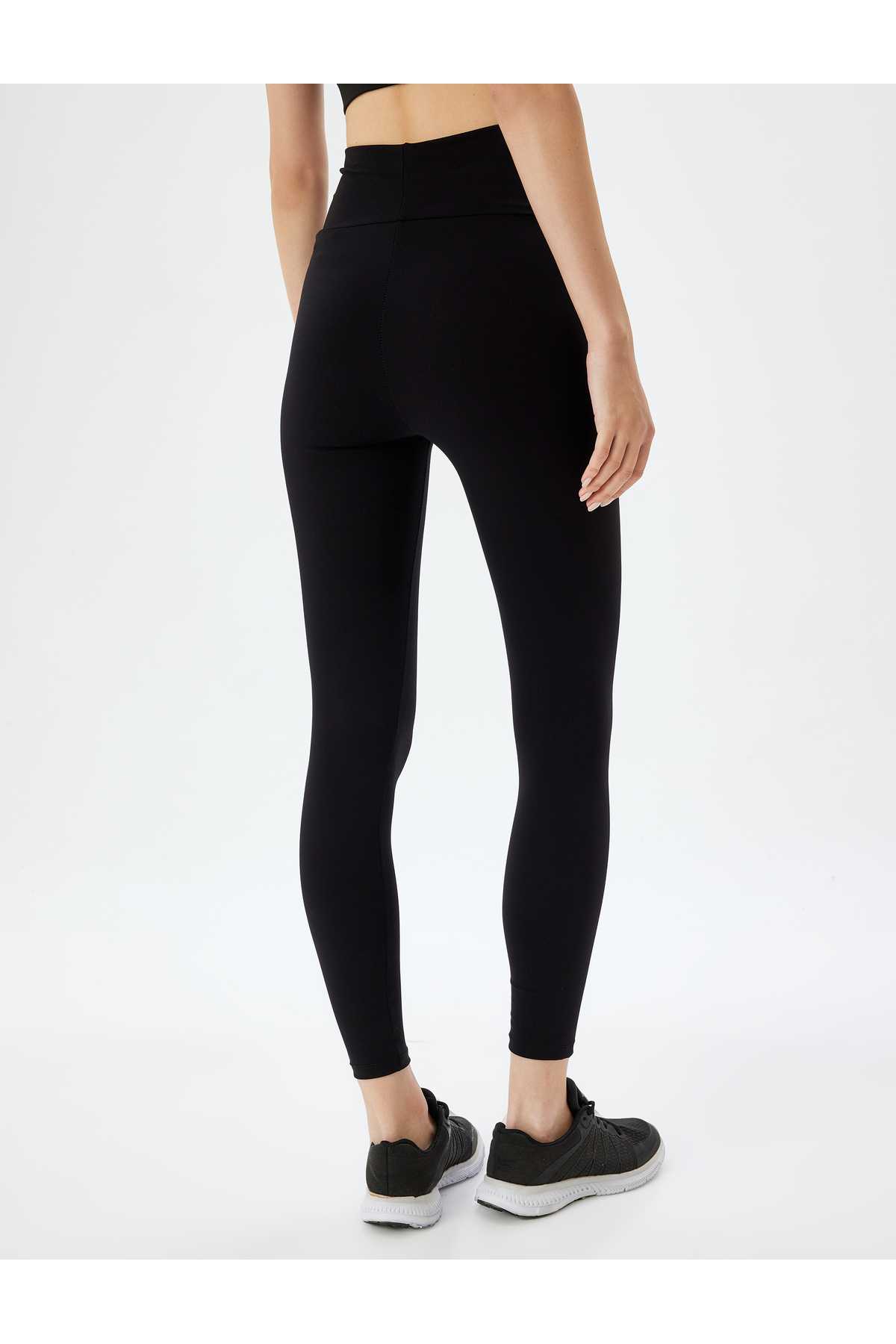 جوراب شلواری ورزشی پایه با کمر بلند لاغر فیت اینترلاک