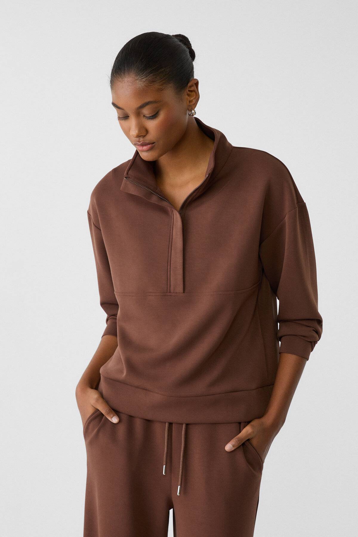 سویشرت نرم و زیپ دار