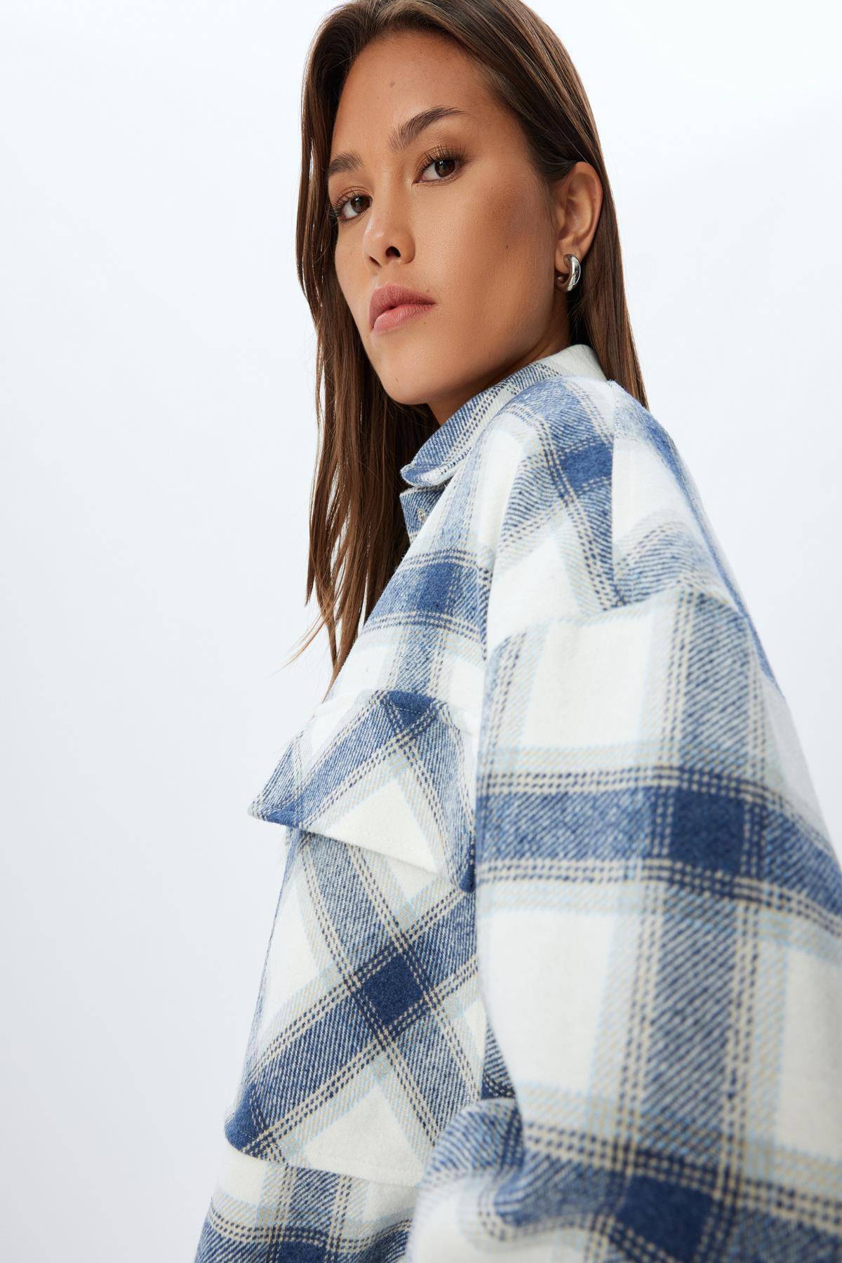 کت پیراهن تک جیب آستین بلند مفصل