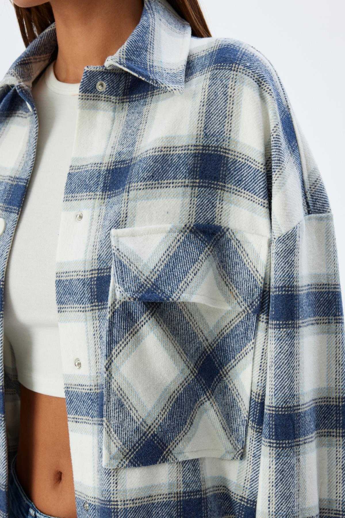 کت پیراهن تک جیب آستین بلند مفصل