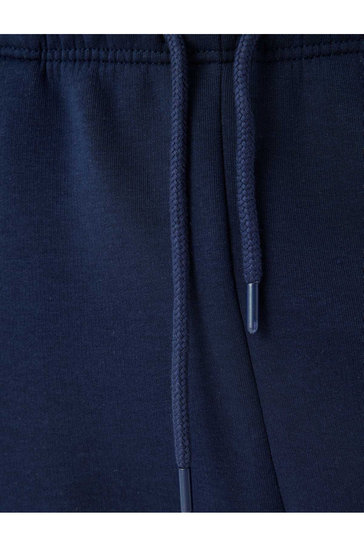 شلوار ورزشی با جیب زیپ کمر توری و ترکیب پنبه