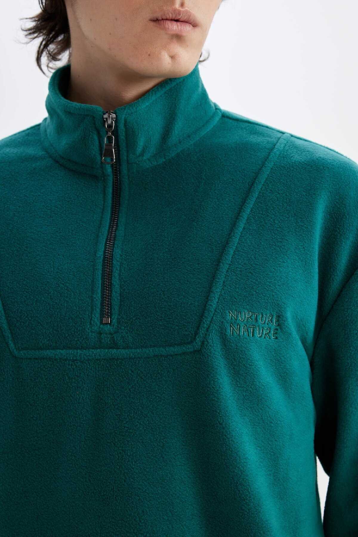 پیراهن پشمی چاپ شده با یقه معمولی راحت