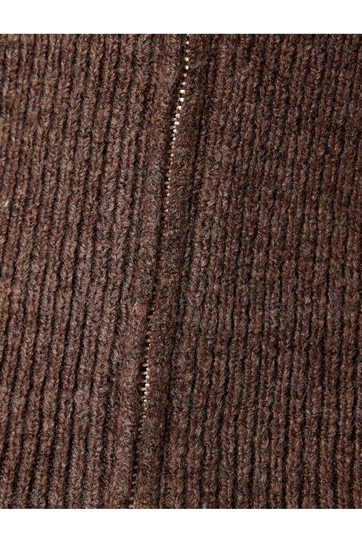 زیپ پلیور یقه خدمه آستین بلند با بافت نرم