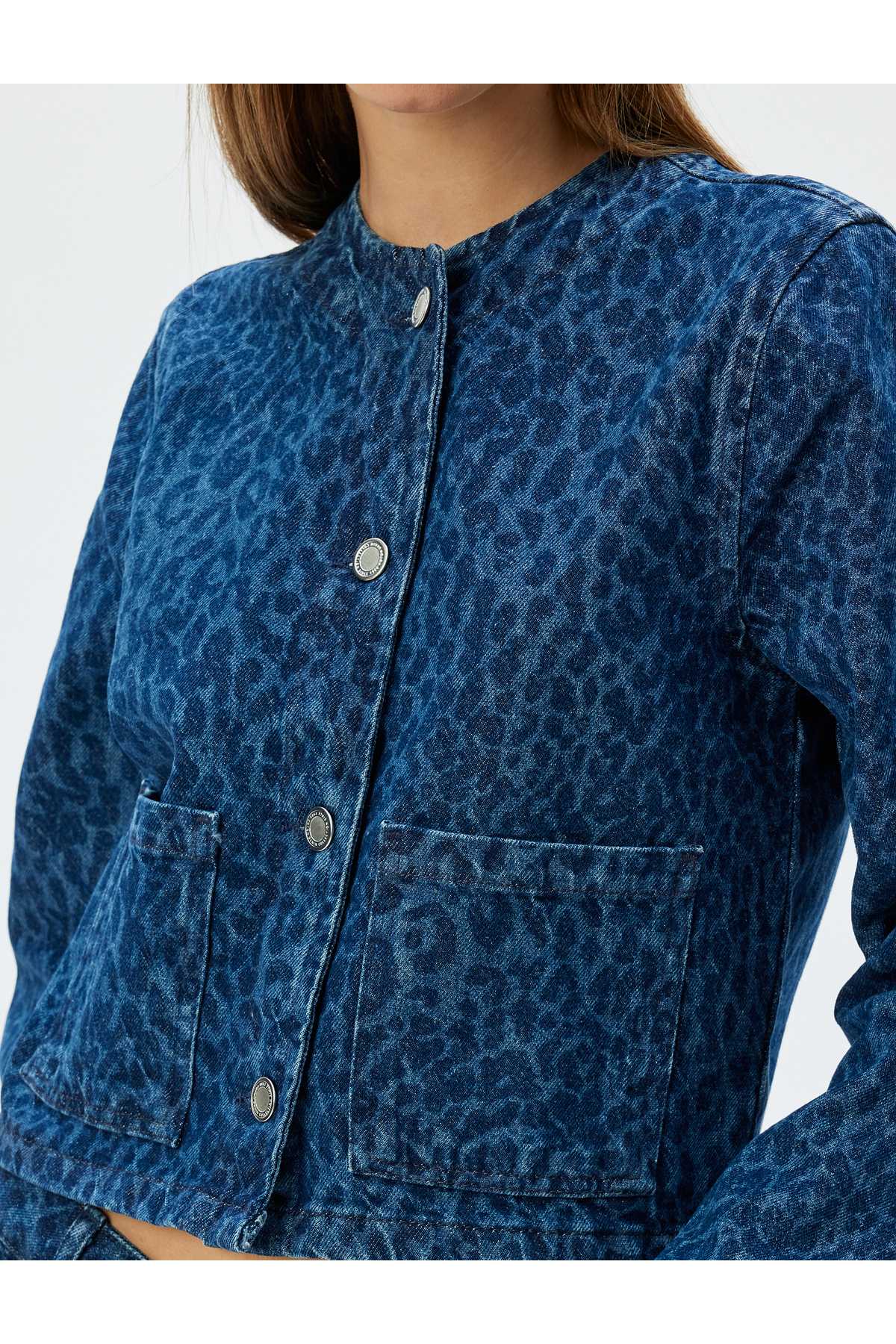 کت زنانه نیلی متوسط