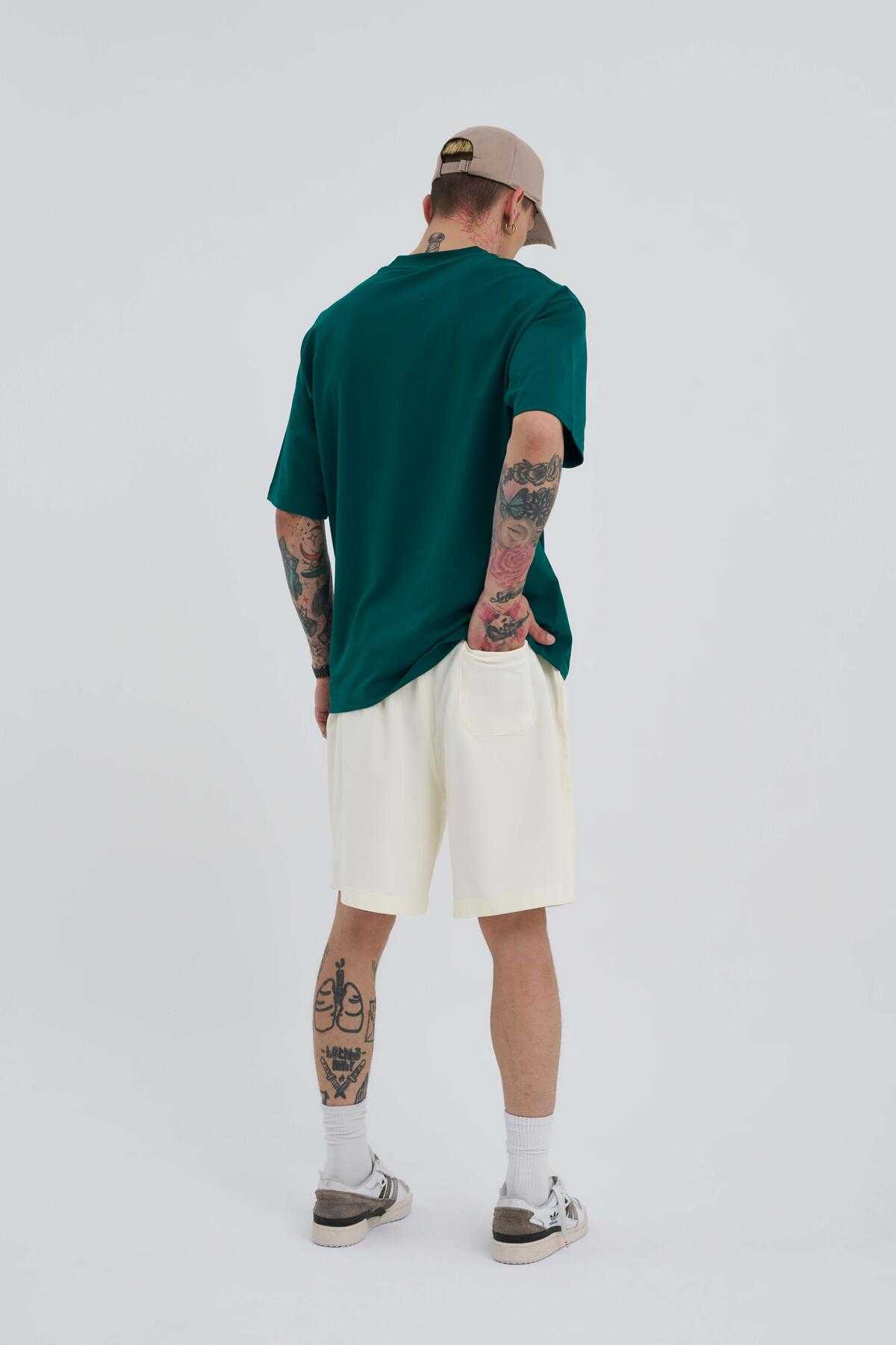 شلوارک ساده خاکستری مردانه