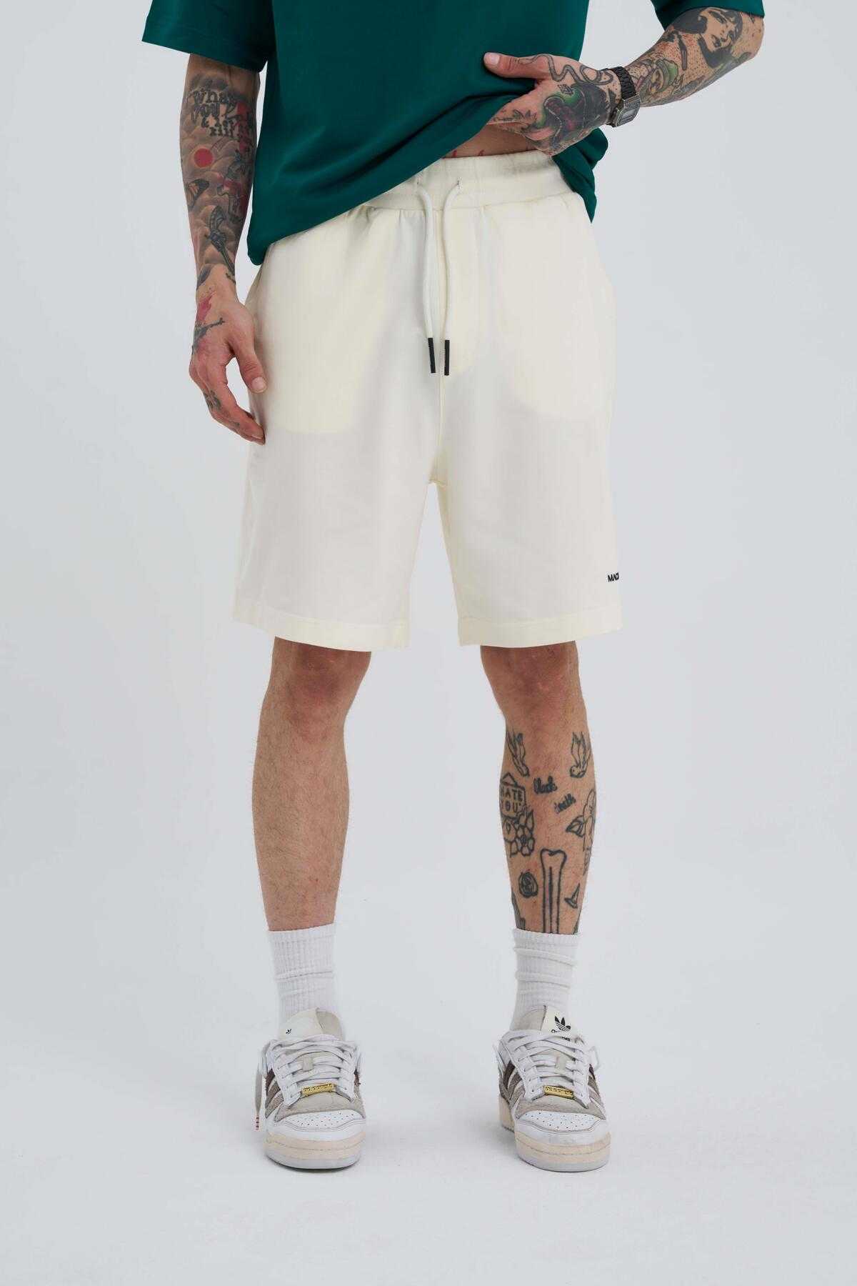 شلوارک ساده خاکستری مردانه