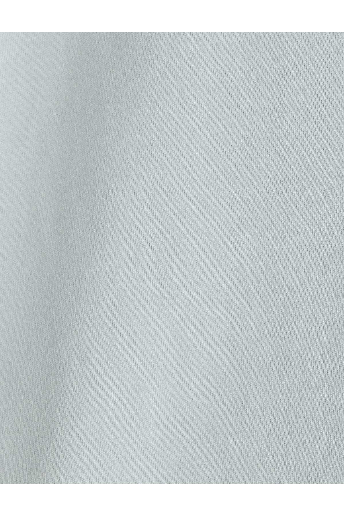 سویشرت یقه خدمه ترکیبی ساده پنبه ای با چاپ حداقلی