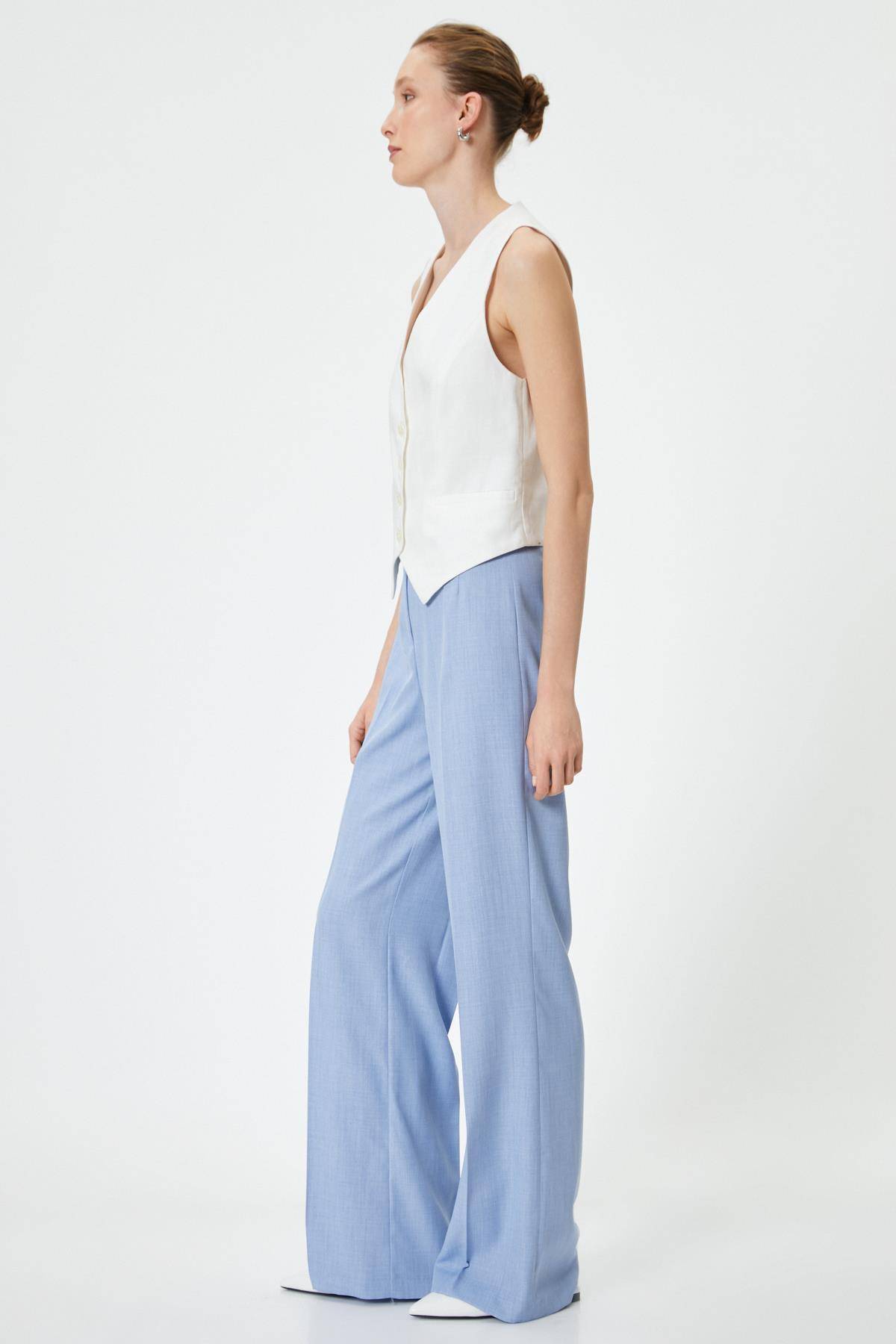 شلوار گشاد Palazzo کمر بلند