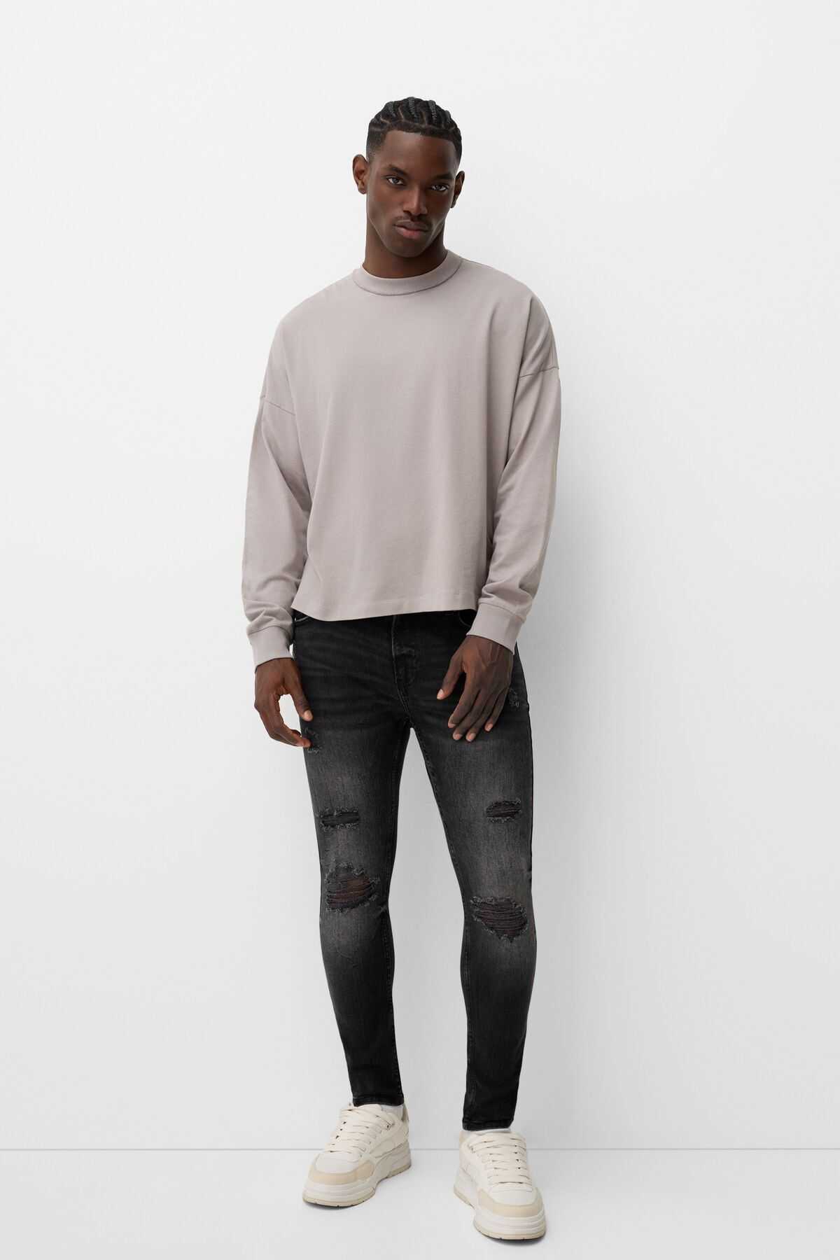 شلوار جین فوق العاده لاغر پریشان