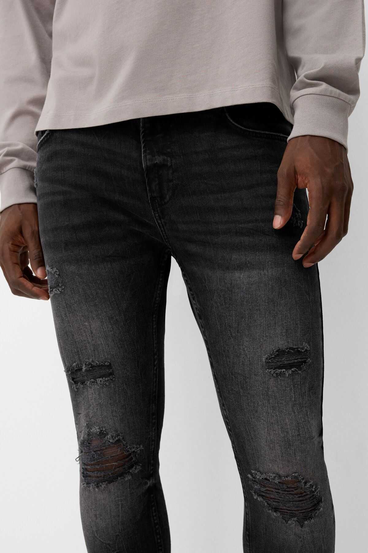 شلوار جین فوق العاده لاغر پریشان