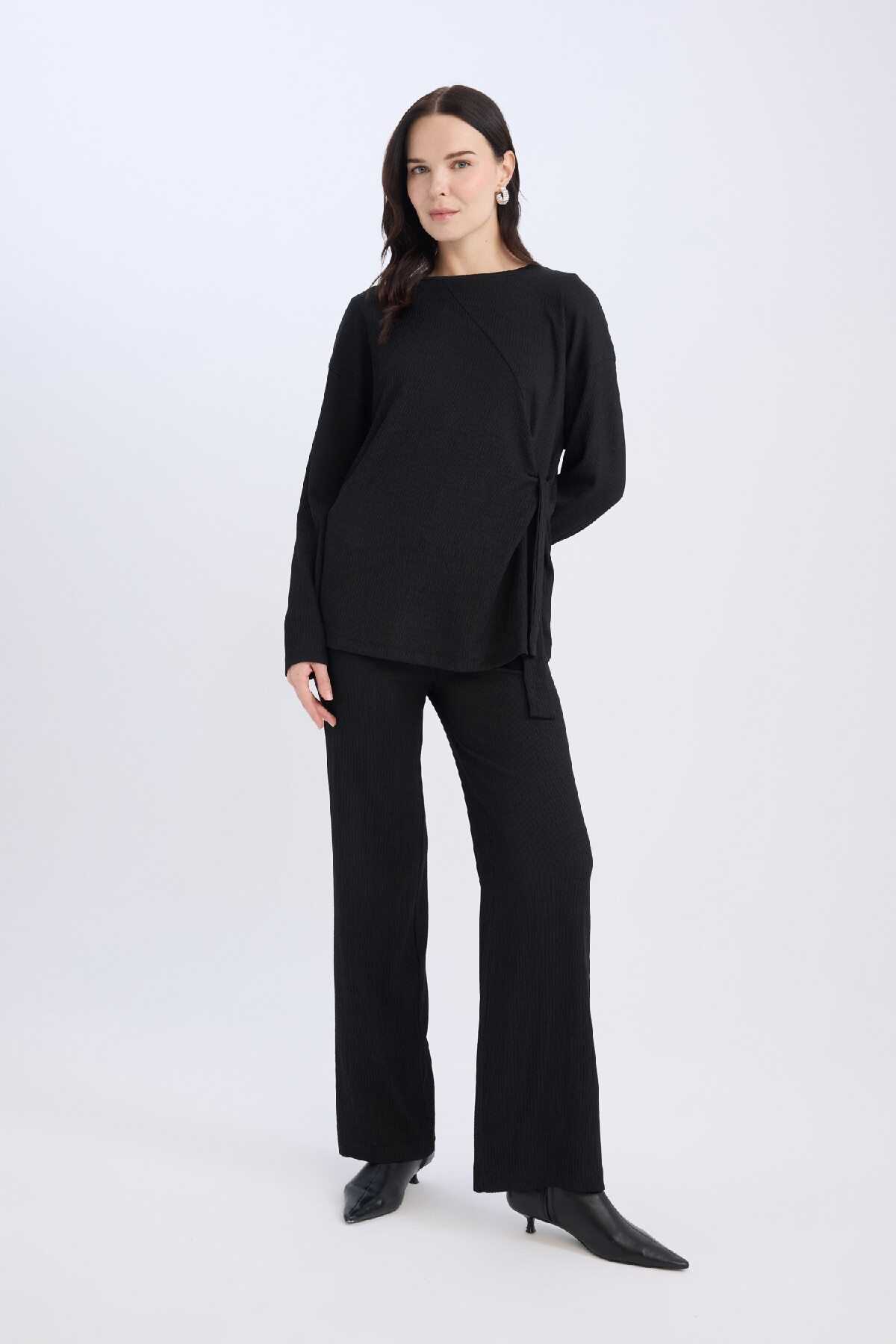 شلوار Bürümcük ساق گشاد کمر گشاد ساق گشاد