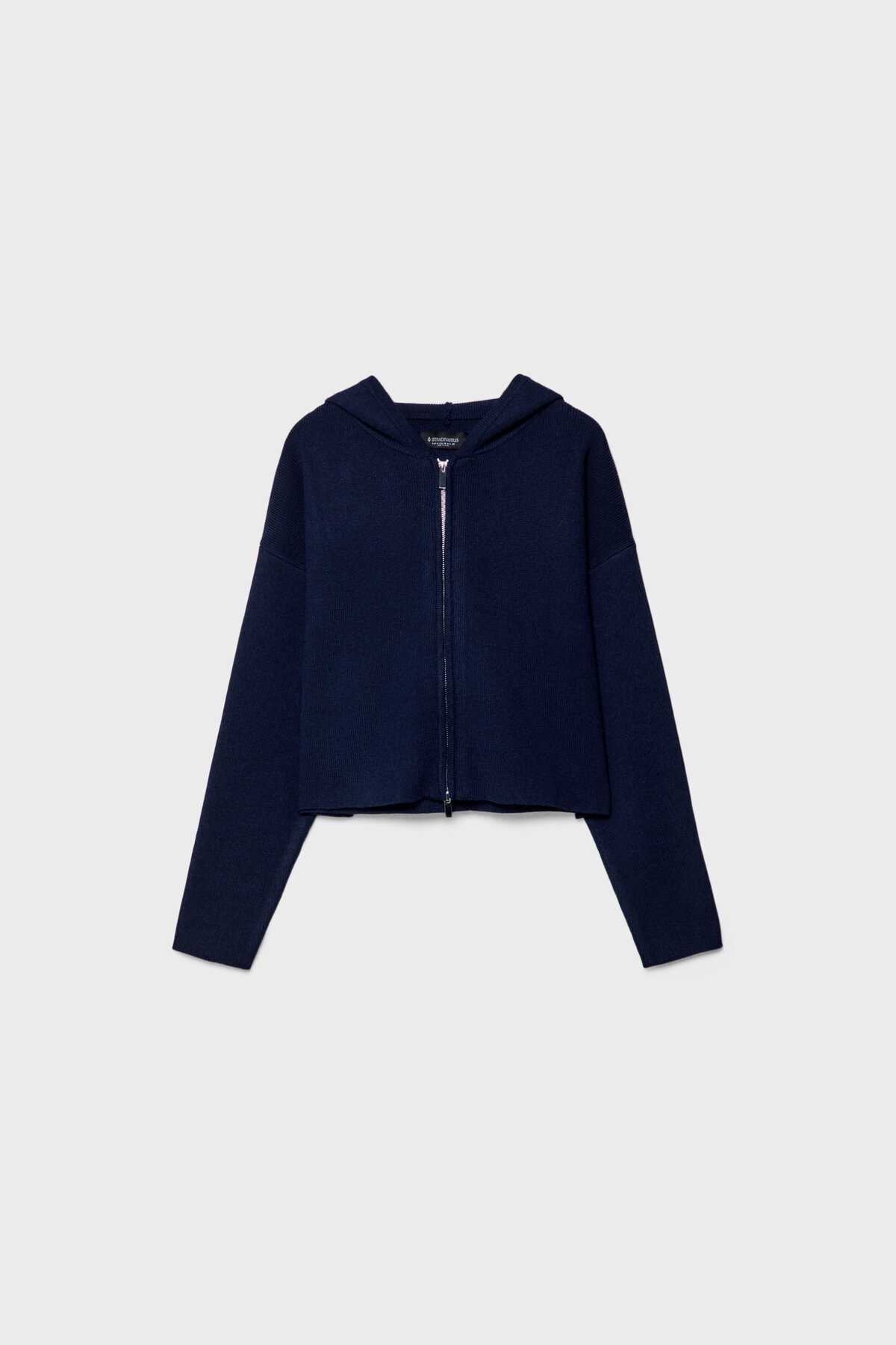 ژاکت بافتنی زیپ دار