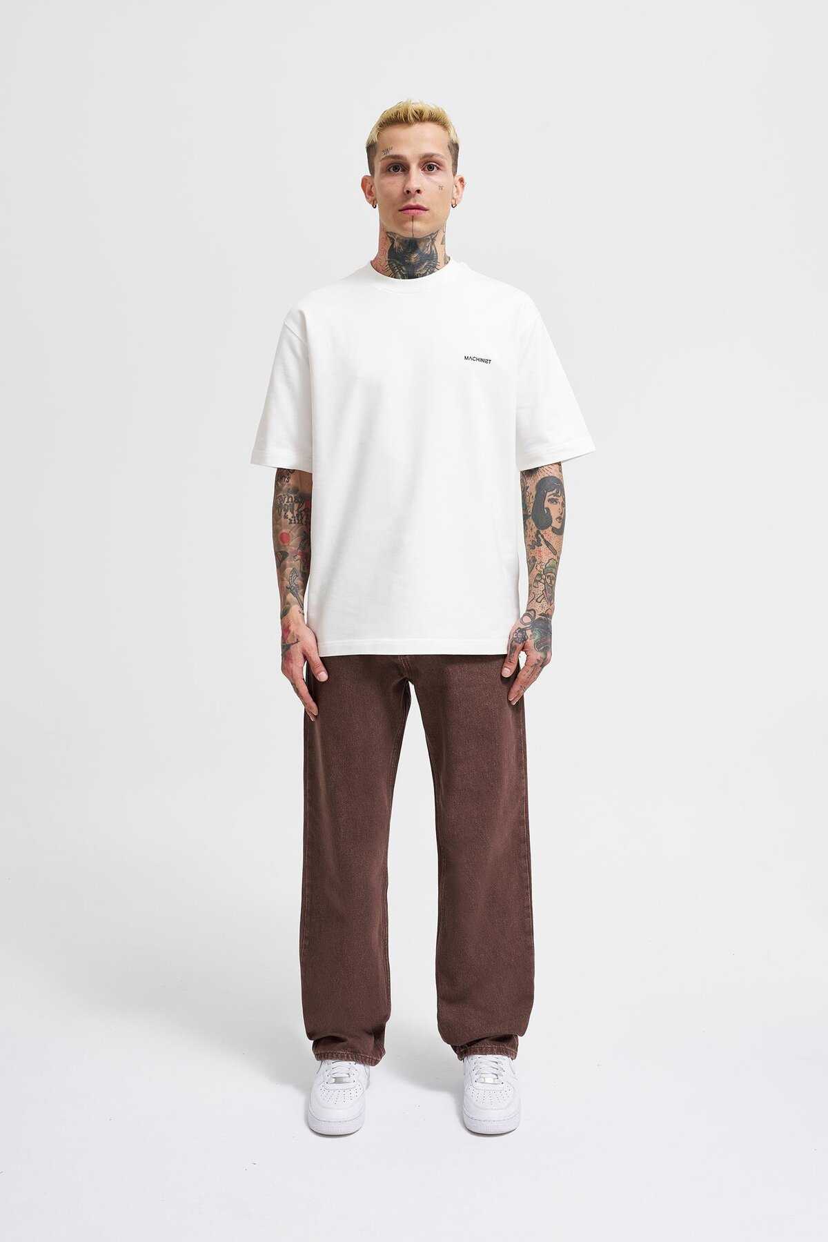 شلوار گشاد ژان اسید آبی