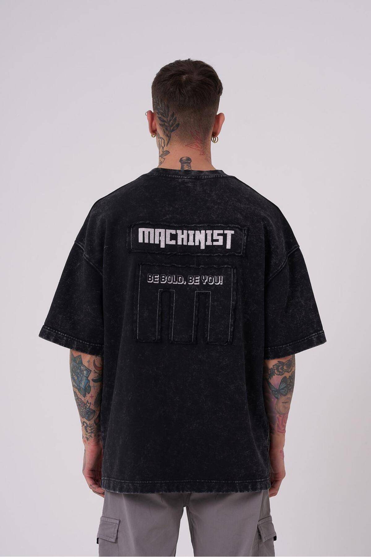 تیشرت ابری نیلی سایز بزرگ مردانه Be Bold Be You قابل شستشو