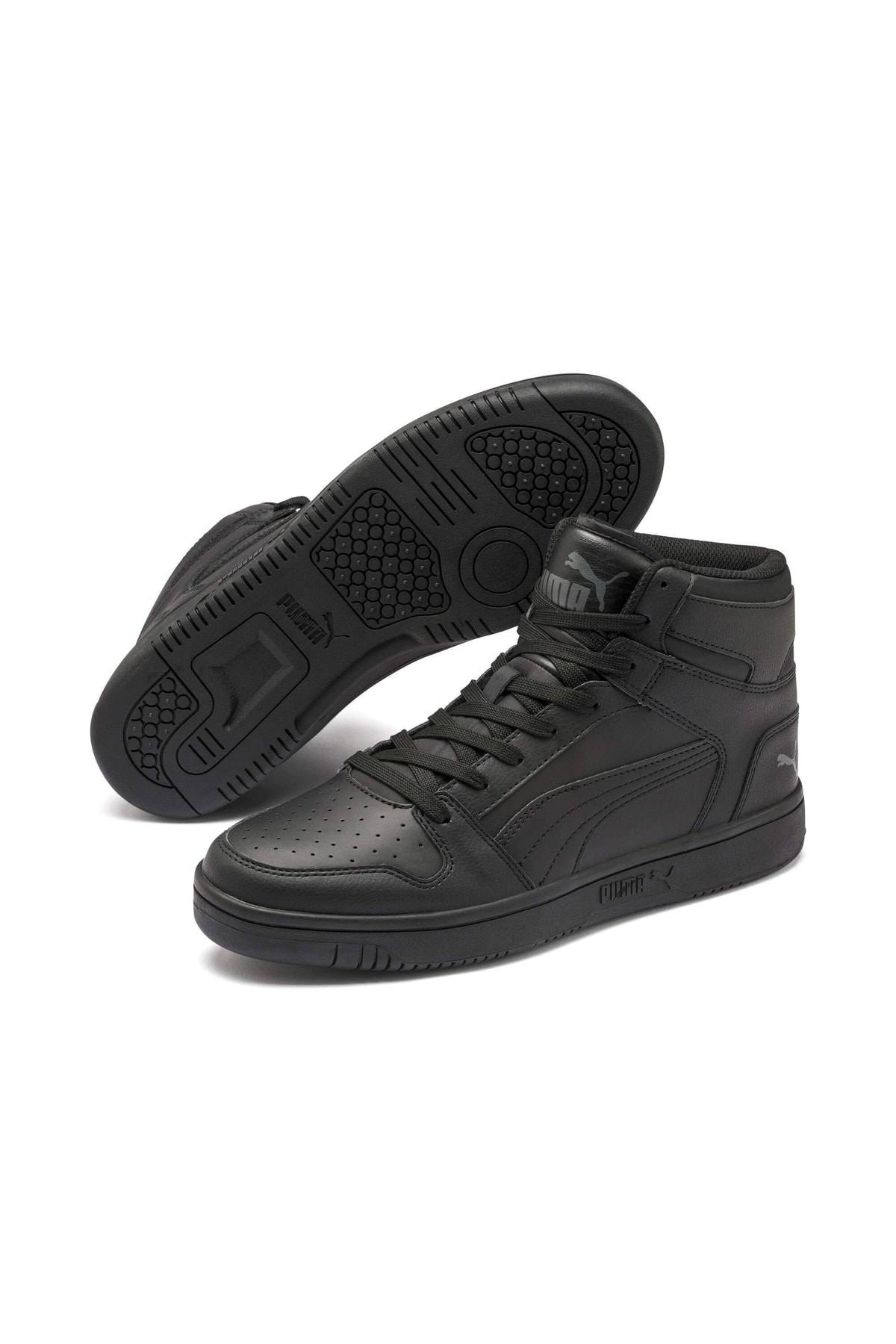 کفش کتانی بلند یونیسکس Rebound Hi v6 سفید مشکی خاکستری