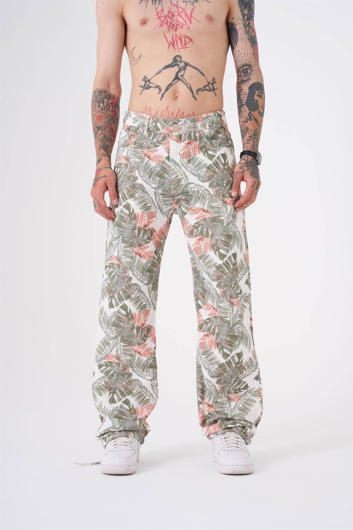 صحرا شلوار جین چاپ شده