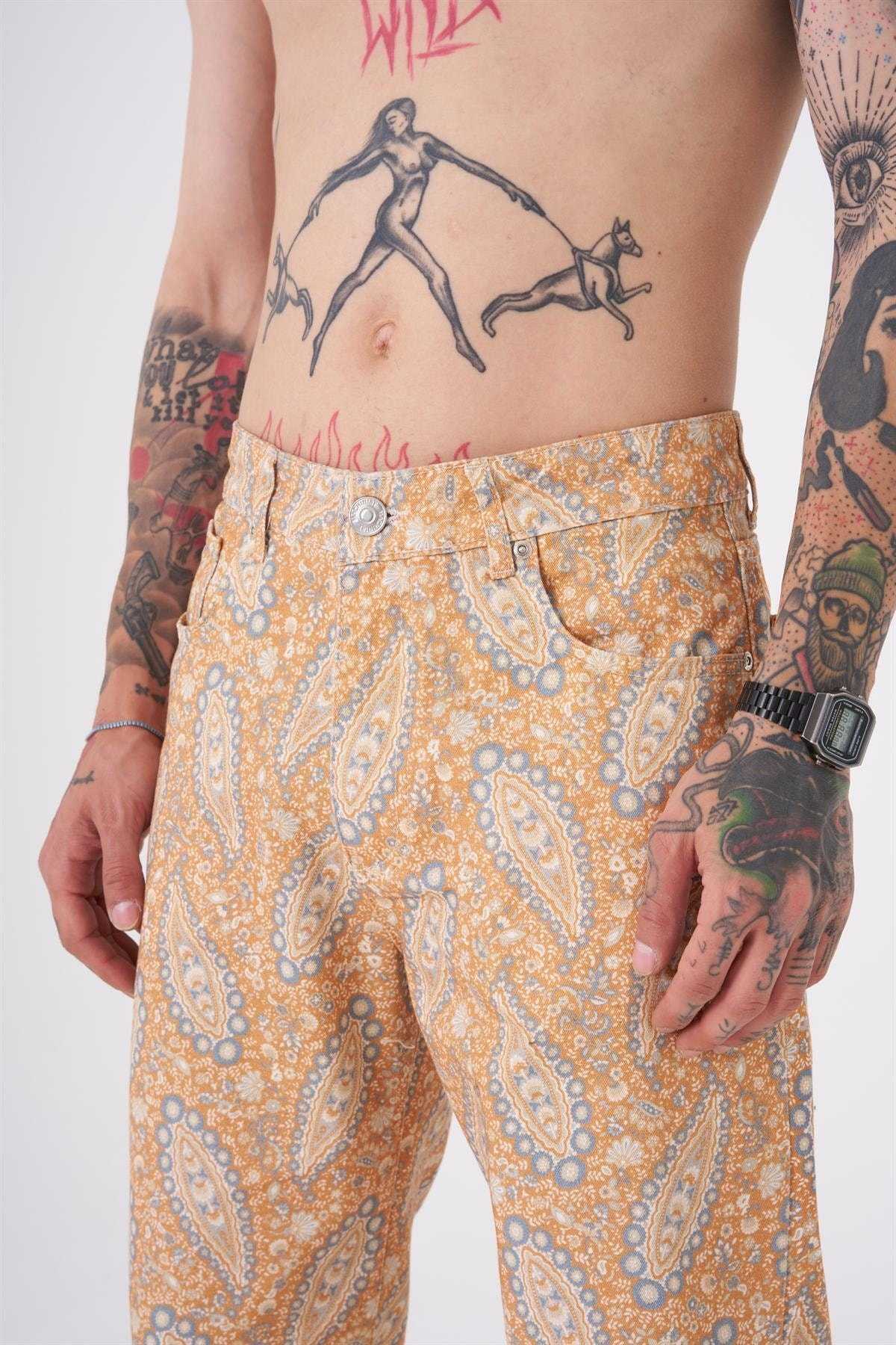 صحرا شلوار جین چاپ شده