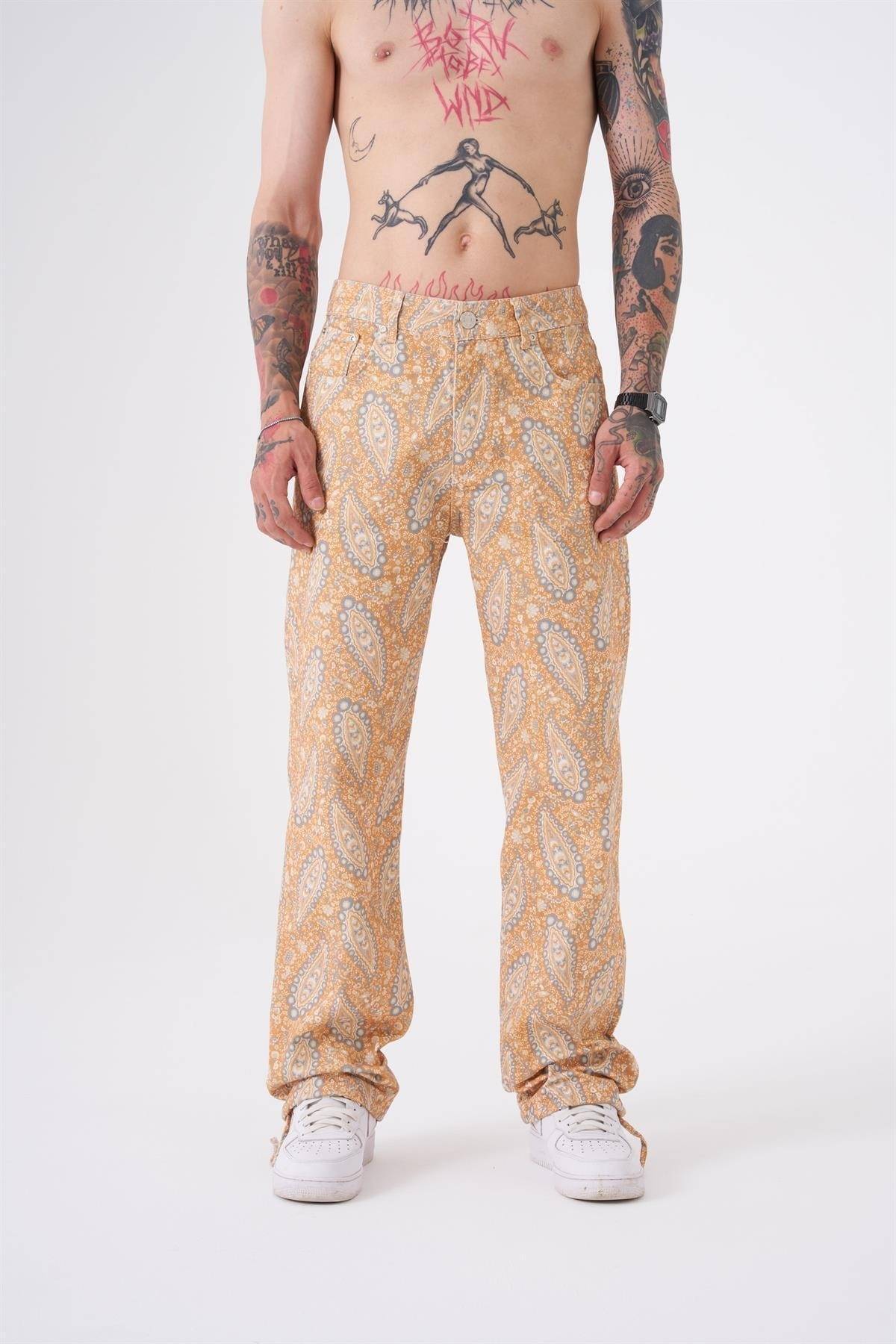 صحرا شلوار جین چاپ شده