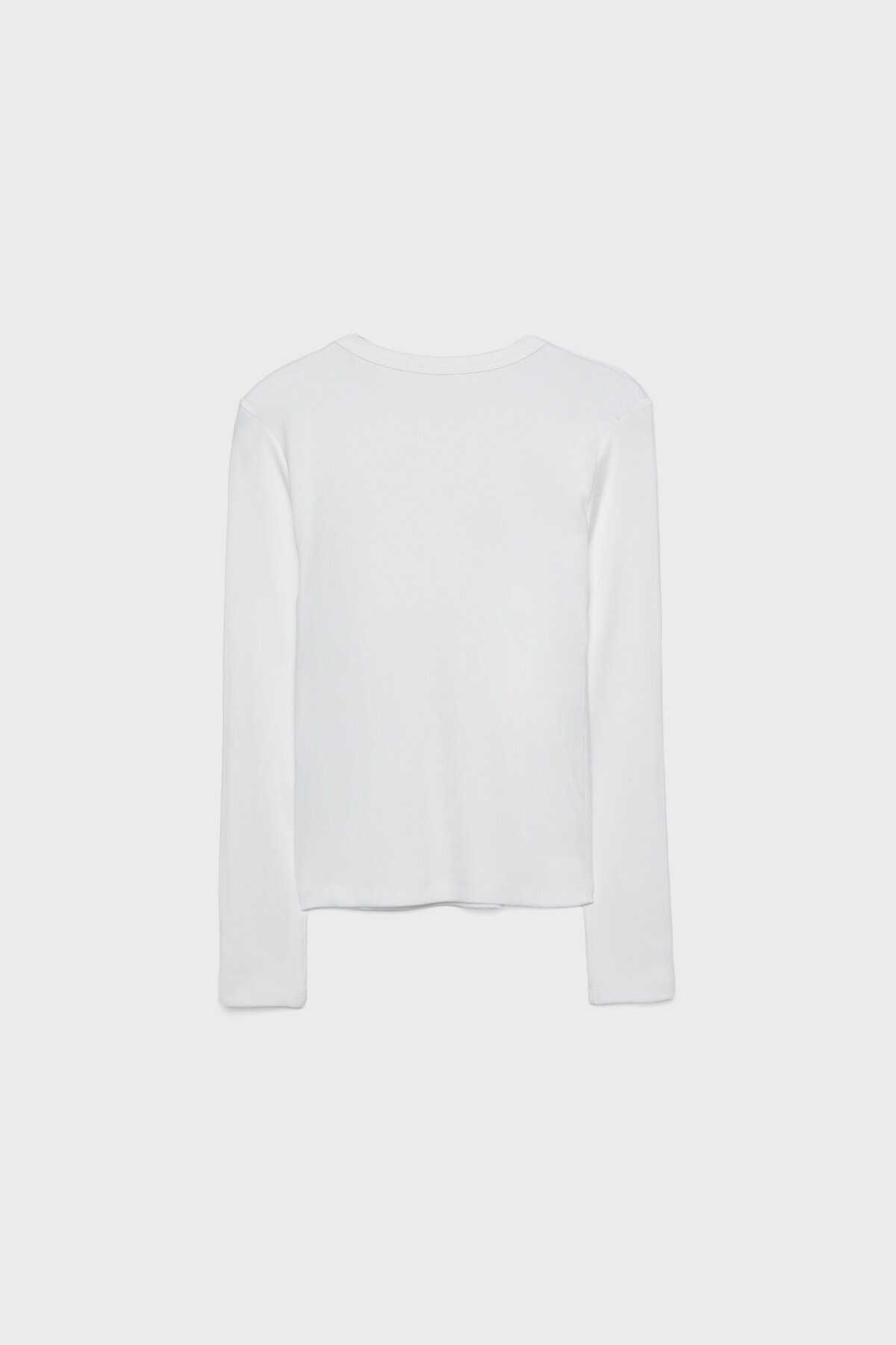 تیشرت آجدار آستین بلند