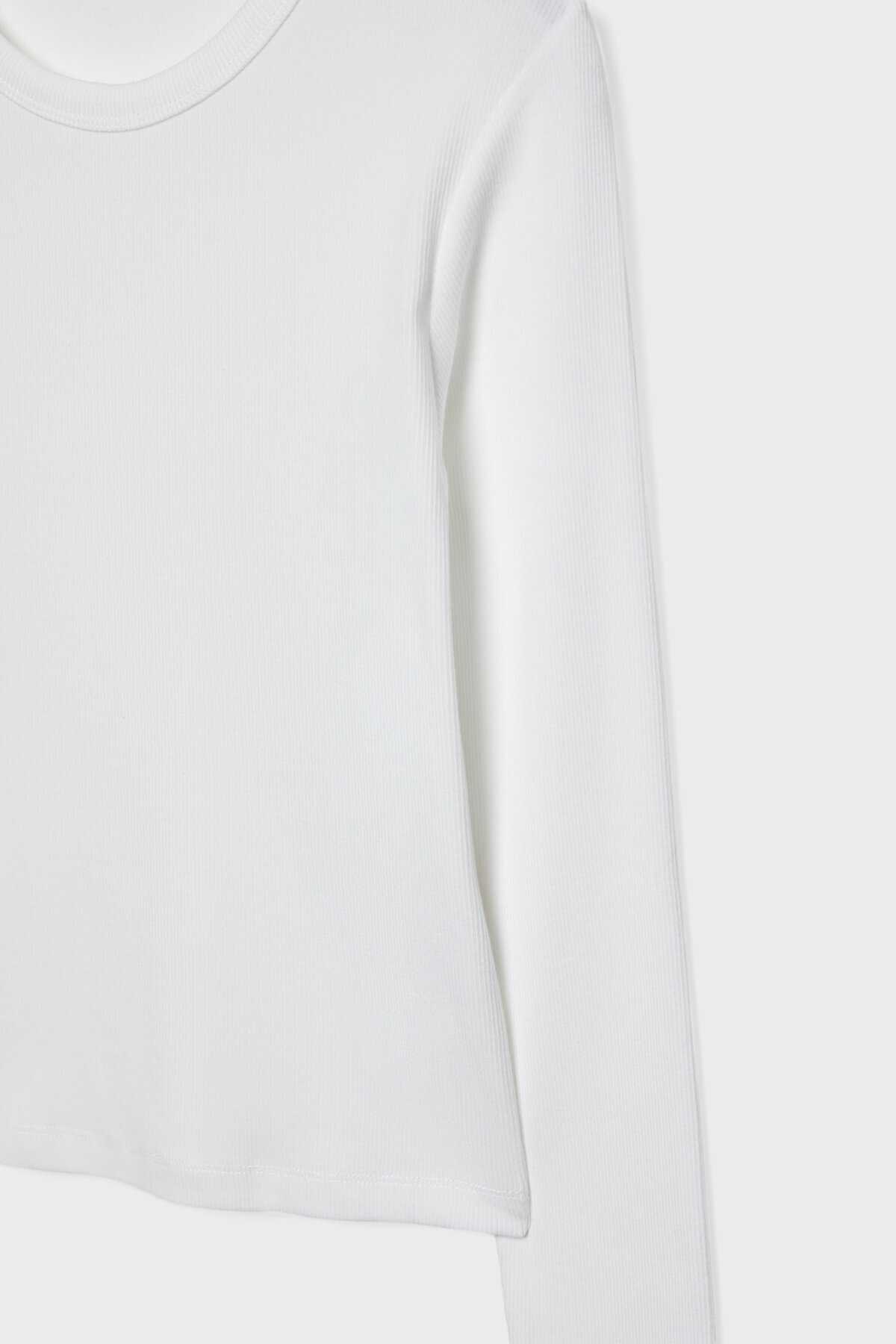 تیشرت آجدار آستین بلند