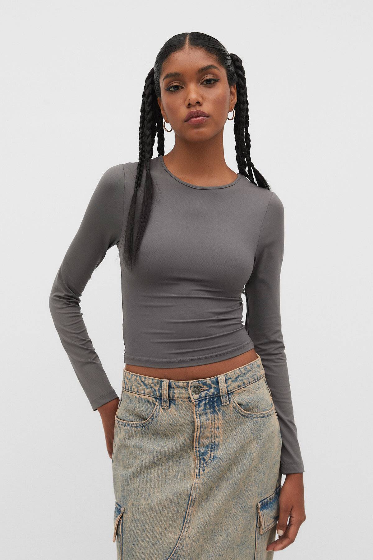 تیشرت پلی آمید آستین بلند