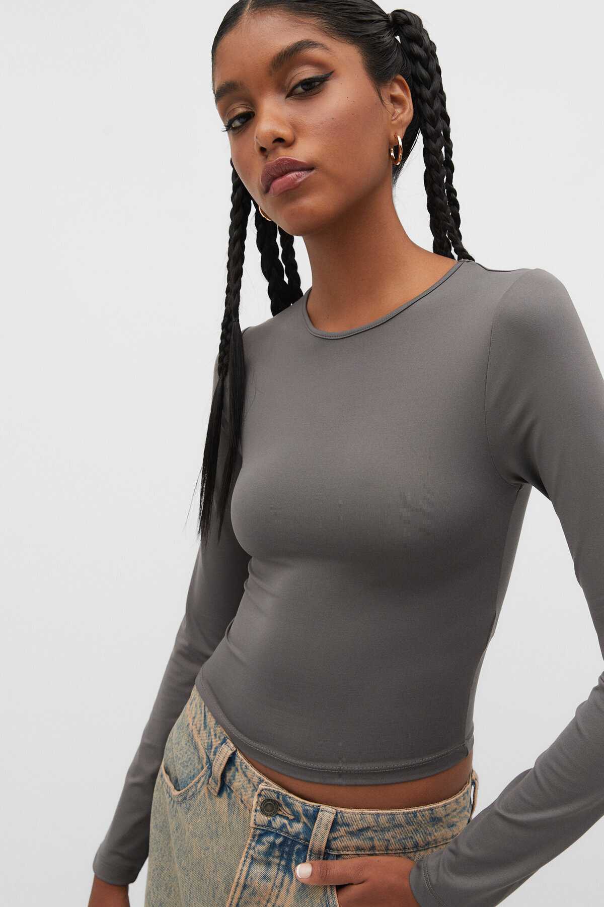 تیشرت پلی آمید آستین بلند